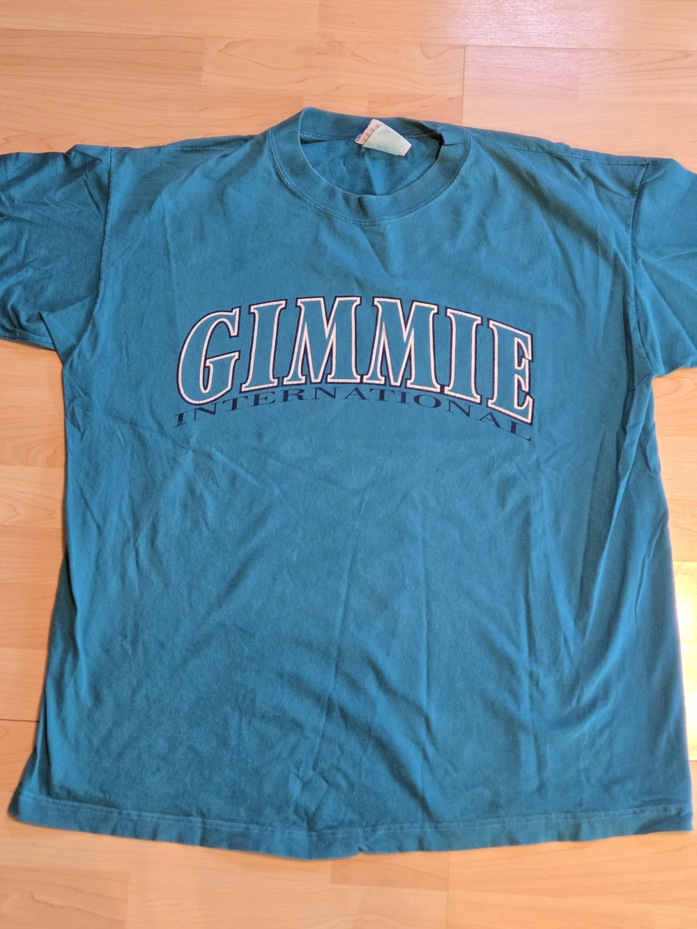 Vintage GIMMIE International Teal Shirt Usa Made  Med-large